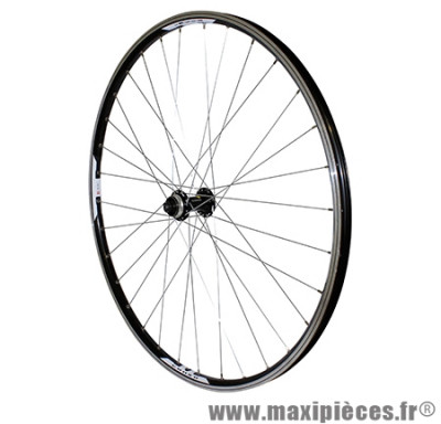 Roue VTT 29 pouces avant noir double paroi vbrake moy shimano rm66 (compatible disc centerlock) marque Vélox - Pièce Vélo