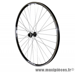 Roue VTT 29 pouces avant noir double paroi vbrake moy shimano rm66 (compatible disc centerlock) marque Vélox - Pièce Vélo