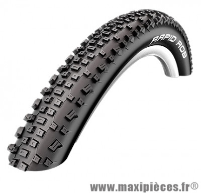 Pneu de VTT 27.5x2.10 rapid rob noir (ancien racing ralph) tr (54-584) (650b) marque Schwalbe - Pièce Vélo