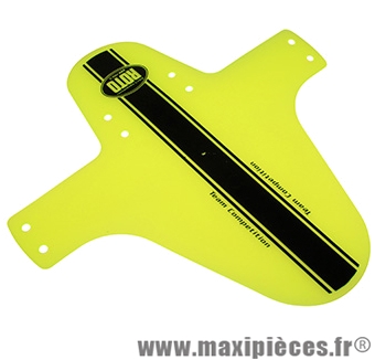 Garde boue VTT avant jaune fluo fixation fourche marque Roto - Accessoire Vélo