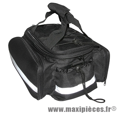 Sacoche arrière noir newton fixation dessus porte bagage - Accessoire Vélo Pas Cher
