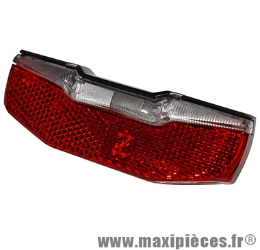 Eclairage velo electrique arriere blueline fixation porte bagage 6v. marque Axa Basta Accessoire Velo Maxi pieces velo