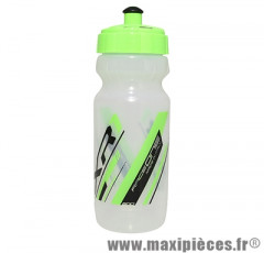 Bidon xr1 tranlucide bouchon et deco vert fluo 600ml biodégradable marque Race One - Accessoire Vélo