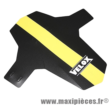 Garde boue VTT avant colori noir/jaune fourche fixation ryslan marque Vélox - Pièce Vélo