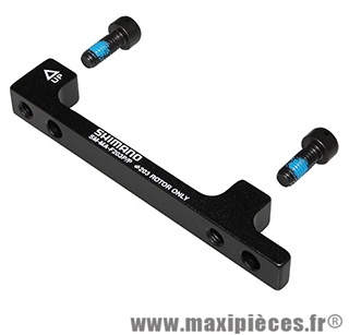 Adaptateur frein a disque 203mm étrier post mount sur fourche post mount marque Shimano - Pièce Vélo