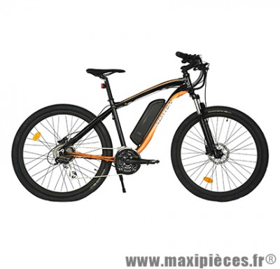 Vélo électrique VTT action 27.5 pouces loisir avec écran lcd, noir-orange - Pièces Vélo Newton