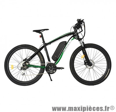 Vélo électrique VTT action 27.5 pouces loisir avec écran lcd, noir-vert - Pièces Vélo Newton