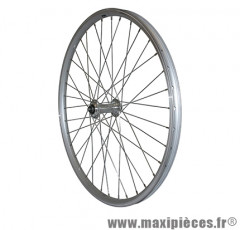 Roue VTT 24 pouces avant alu argent double paroi moy alu blocage - Roues et Pièces Vélo Vélox