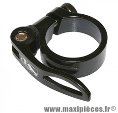 Collier serrage tige de selle rapide alu noir diam. 34.9mm