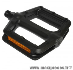 Pédale bmx résine noir 9-16 pouces 111x105x25mm (paire) - Pièces Vélo Newton