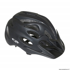 Casque vélo adulte taille 55-58 marque Newton city v2 couleur noir mat avec visière et lock + éclairage diodes incorporé