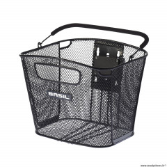 Panier vélo avant acier nid abeille bold noir (26x28x34cm -sans fixation) pour Klickfix marque Basil