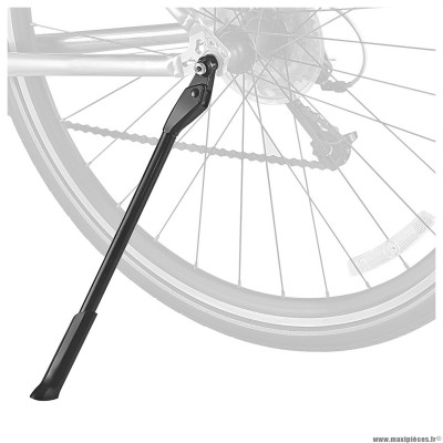 Béquille vélo latérale arrière newton 26-29 pouces réglable alu noir fixation sur blocage rapide (poids limite 15kgs)