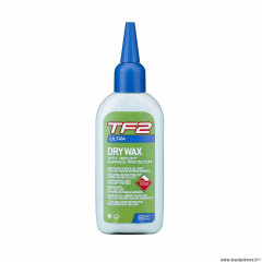 Lubrifiant pour vélo 100ml marque Weldtite tf2 ultra dry wax au téflon pour chaine - résiste à l'eau