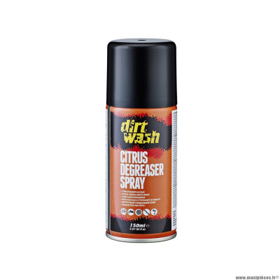 Dégraissant 150ml marque Weldtite dirtwash citrus (aérosol)