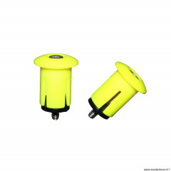 Bouchon de cintre avec expandeur couleur jaune fluo diamètre intérieur 18.2mm et extérieur 25.2mm (vendu par 2)