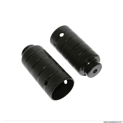 Paire de repose pied BMX alu diamètre 45mm noir l100mm pour axe de 3-8