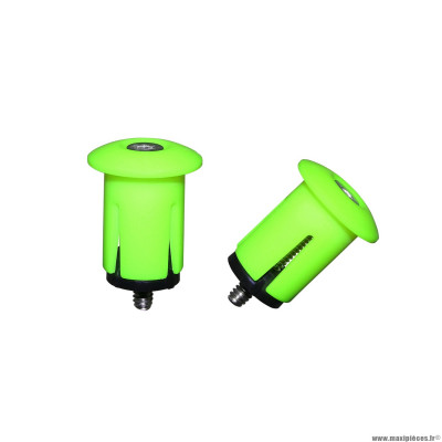 Bouchon de cintre avec expandeur couleur vert fluo diamètre intérieur 18.2mm et extérieur 25.2mm (vendu par 2)