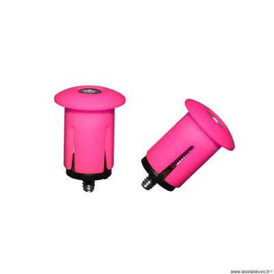 Bouchon de cintre avec expandeur couleur rose fluo diamètre intérieur 18.2mm et extérieur 25.2mm (vendu par 2)