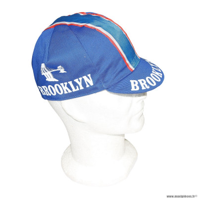 Casquette vélo équipe vintage brooklin blue