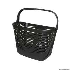 Panier vélo avant plastique Klickfix lamello mini 12 litres noir avec fixation fixe (32 x 24 x 22cm)