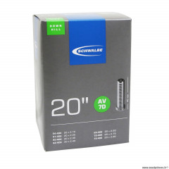 Chambre à air 20x3.00 fat-bike valve standard marque Schwalbe (54-75-406  - AV7D)