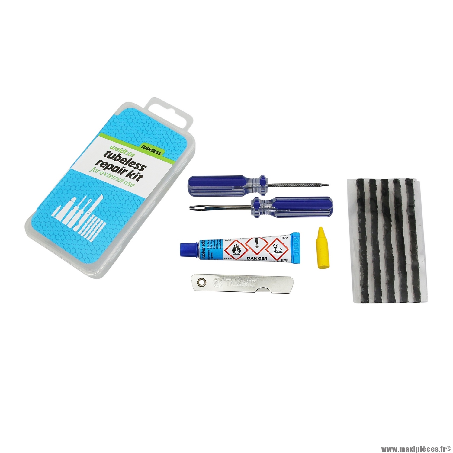 Kit réparation tubeless Weldtite - Pneumatiques pour Vélo