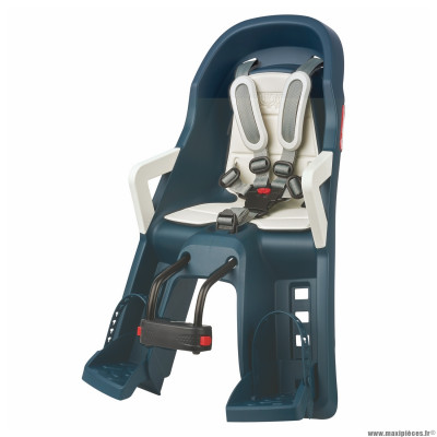 Porte bébé-siège enfant avant à fixer sur direction guppy mini bleu coussin crème (9 à 15kgs - pour les plus jeunes) marque Polisport
