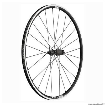 Roue vélo route 700 p1800-23 performance arrière cassette shimano-sram 11-10 vitesses couleur noir à pneu (hauteur jante 23mm) marque DT Swiss