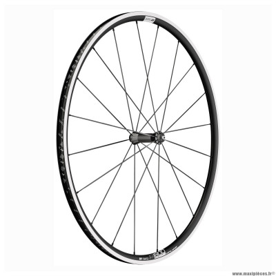 Roue vélo route 700 p1800-23 performance avant couleur noir à pneu (hauteur jante 23mm) marque DT Swiss