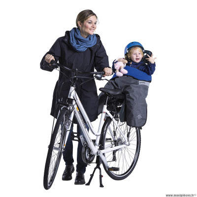 Poncho vélo pour thermique et deperlant opossum gris pour siège enfant arrière homologué de 9 à 22kgs marque Tucano Urbano