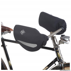 Protège main-manchon vélo marque tucano bacco couleur noir pour cintre porteur et frein cantilever