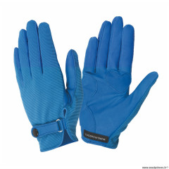 Gants vélo adulte long taille L marque tucano eva bleu fermeture par pression