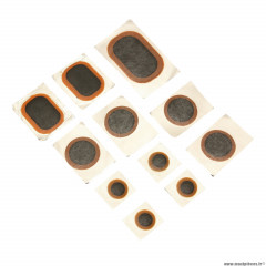 Rustine marque zefal universel (1 pièce 50x30mm, 4 pièces 25mm, 4 pièces 15mm, 1 pièce 35x24mm) (kit 10 pièces)