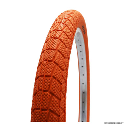 Pneu vélo BMX 20x1.95 marque Kenda slick couleur orange