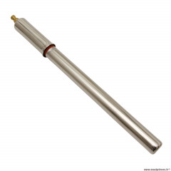 Pompe traditionnelle marque Newton acier valve presta-schrader l300mm couleur argent