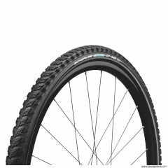 Pneu vélo VTT 26x2.00 marque Schwalbe marathon GT (spécial poste) couleur noir (pour vae 50km-h flanc reflex)