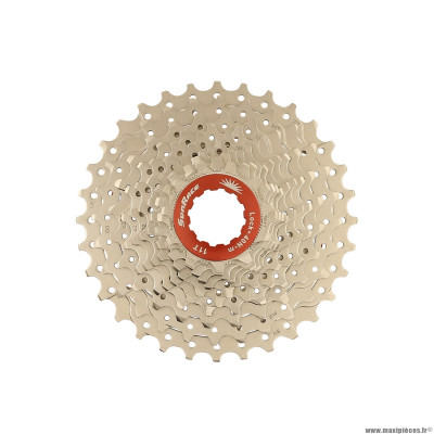 Cassette 11 vitesses 11-32 rx1 pour shimano route (niveau 105) metallic silver (11-12-13-14-15-17-19-21-24-28-32) marque Sunrace