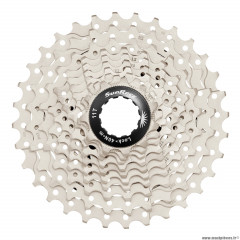 Cassette 10 vitesses 11-28 rs1 pour shimano route (niveau 105) metallic silver (11-12-13-14-15-17-19-21-24-28) marque Sunrace