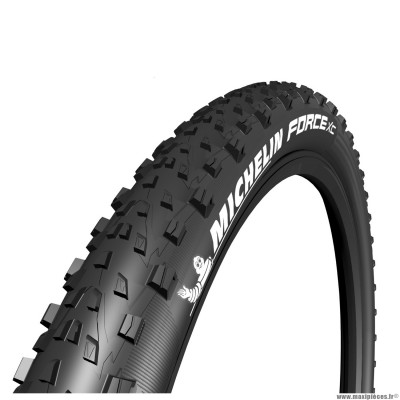 Pneu vélo VTT 27.5x2.25 marque Michelin force xc performance ts couleur noir (tubeless-tubetype)