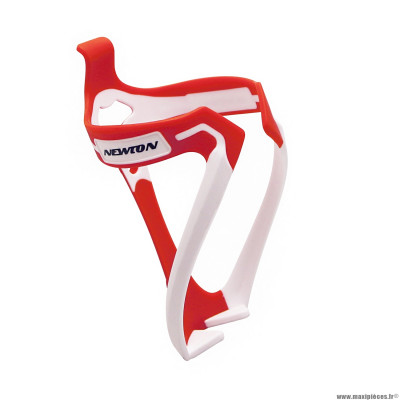 Porte bidon vélo marque Newton n5 double injection couleur rouge-blanc