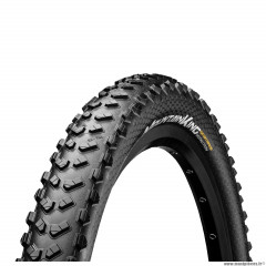 Pneu vélo VTT 29x2.30 marque Continental mountain king shield wall couleur noir (tubetype-tubeless)