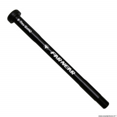 Axe de roue route-VTT traversant arrière filetage 1.5mm pour 12x142 noir 38 g (171mm hors butée)