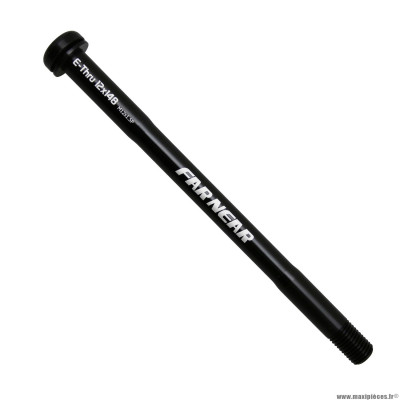 Axe de roue VTT traversant boost arrière filetage 1.5mm pour 12x148 noir 38g (181mm hors butée)