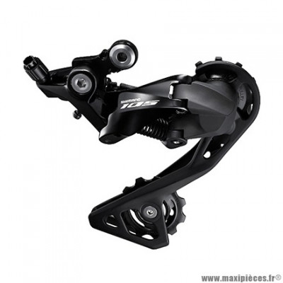 Dérailleur route arrière 11 vitesses 105 r7000 noir double grande chape marque Shimano