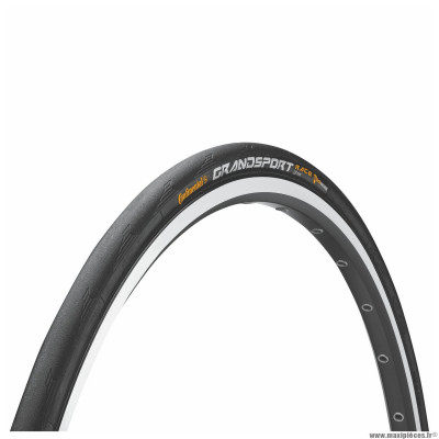 Pneu vélo route 700x32 marque Continental grand sport race - poids 370g couleur noir (180 TPI)