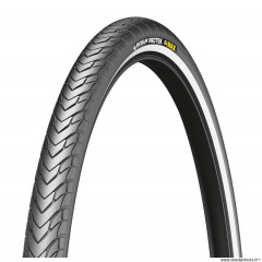 Pneu vélo city 20x1.50 marque Michelin protek max renfort 5mm couleur noir (usage intensif flanc reflex)