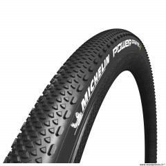Pneu vélo gravel 700x35 marque Michelin power - poids 340g couleur noir (tubeless ready)