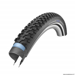 Pneu vélo VTT 29x2.10 marque Schwalbe marathon plus mtb crampons couleur noir (renfort flanc reflex)
