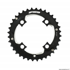 Plateau vélo VTT 4 branches double 36 dents diamètre 96 2x11 extérieur alu noir (pour 24 dents) marque FSA